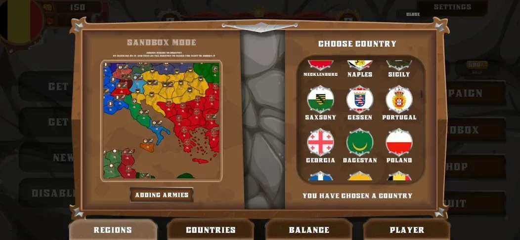 World conquest: Europe 1812 (Всемирное завоевание) [МОД: Деньги, Монеты и Меню MOD] Screenshot 2