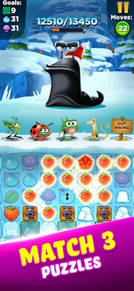Best Fiends - Match 3 Puzzles (Бест Фиендс) [МОД: Бесконечные деньги, Монеты и Мега MOD] Screenshot 3