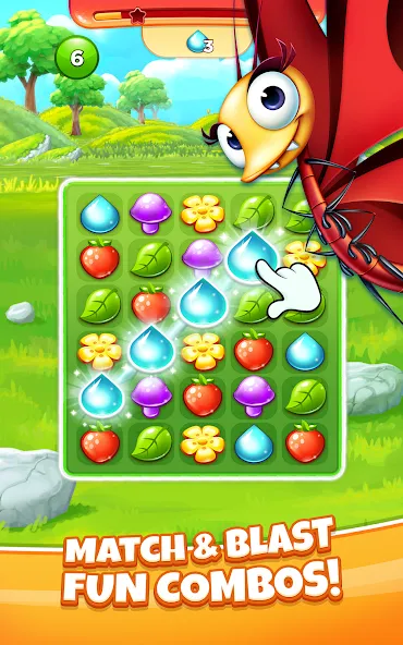 Match 3 Game - Fiends Stars (Матч 3 Игра) [МОД: Бесконечные деньги, Монеты и Мега MOD] Screenshot 1