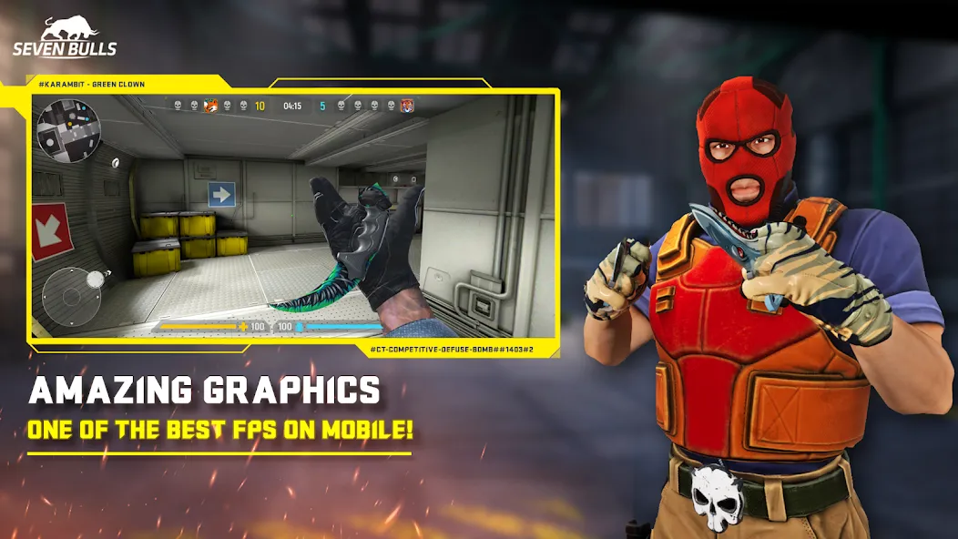 Counter Attack Multiplayer FPS (Каунтер Аттак Мультиплеер ФПС) [МОД: Бесконечные деньги, Монеты и Мега MOD] Screenshot 1