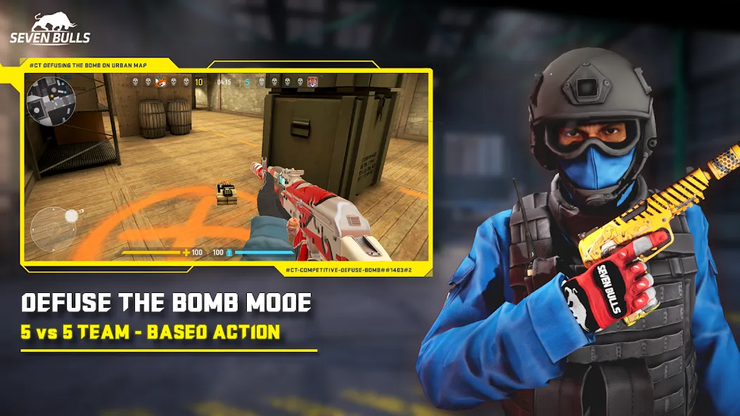 Counter Attack Multiplayer FPS (Каунтер Аттак Мультиплеер ФПС) [МОД: Бесконечные деньги, Монеты и Мега MOD] Screenshot 2