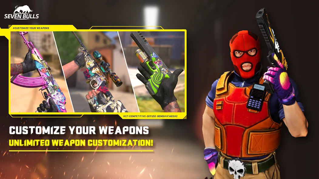 Counter Attack Multiplayer FPS (Каунтер Аттак Мультиплеер ФПС) [МОД: Бесконечные деньги, Монеты и Мега MOD] Screenshot 3
