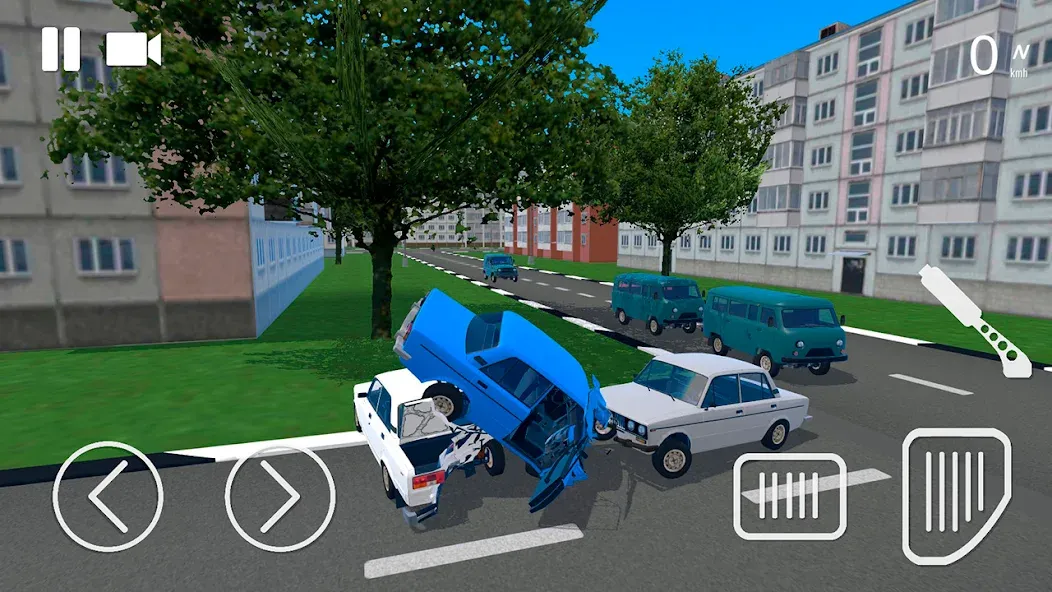 Russian Car Crash Simulator (Рашн Кар Краш Симулятор) [МОД: Все открыто, Дополнительные деньги и Меню MOD] Screenshot 2