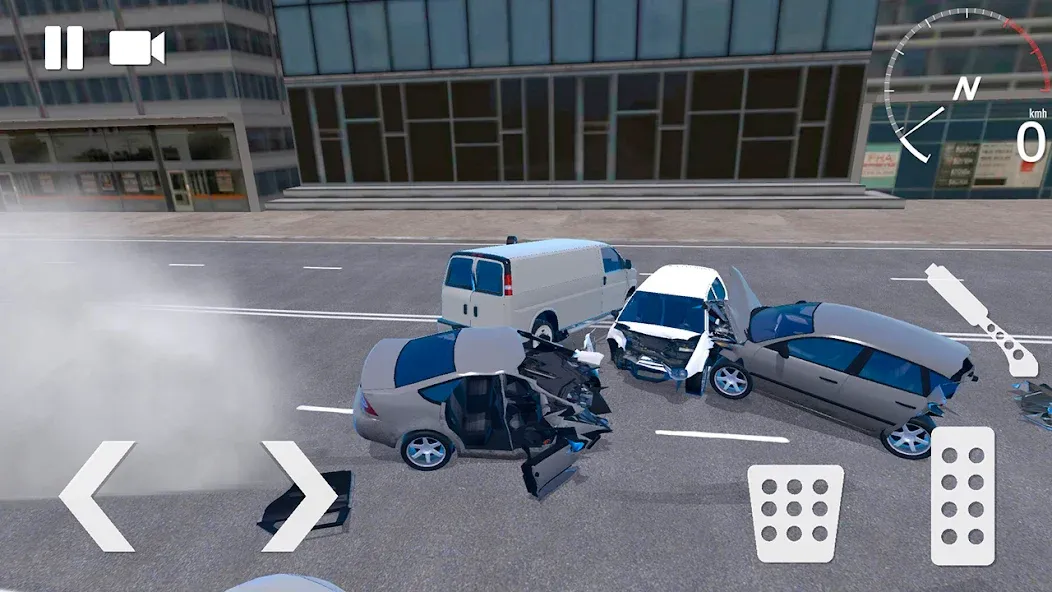 Traffic Crashes Car Crash (Трафик Краш Кар Краш) [МОД: Деньги, Монеты и Меню MOD] Screenshot 1
