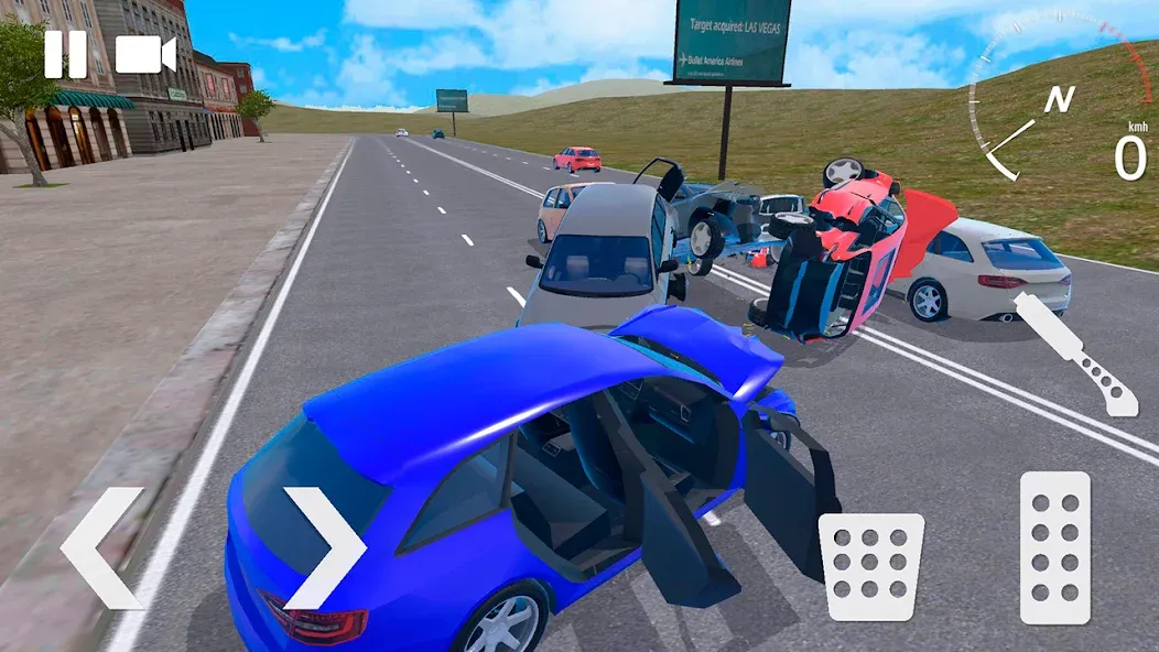 Traffic Crashes Car Crash (Трафик Краш Кар Краш) [МОД: Деньги, Монеты и Меню MOD] Screenshot 2
