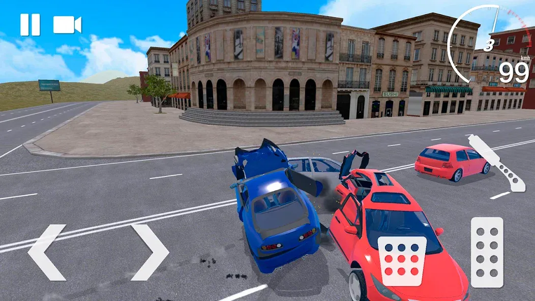 Traffic Crashes Car Crash (Трафик Краш Кар Краш) [МОД: Деньги, Монеты и Меню MOD] Screenshot 4