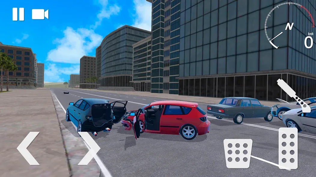 Traffic Crashes Car Crash (Трафик Краш Кар Краш) [МОД: Деньги, Монеты и Меню MOD] Screenshot 5
