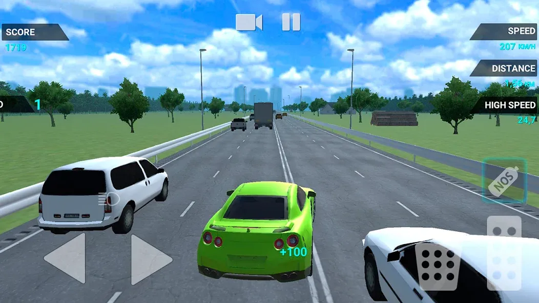 Traffic Racer Speeding Highway (Трафик Рейсер Скоростная Шоссе) [МОД: Много монет, Открытые уровни и Мега MOD] Screenshot 3