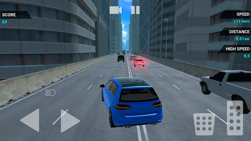 Traffic Racer Speeding Highway (Трафик Рейсер Скоростная Шоссе) [МОД: Много монет, Открытые уровни и Мега MOD] Screenshot 5