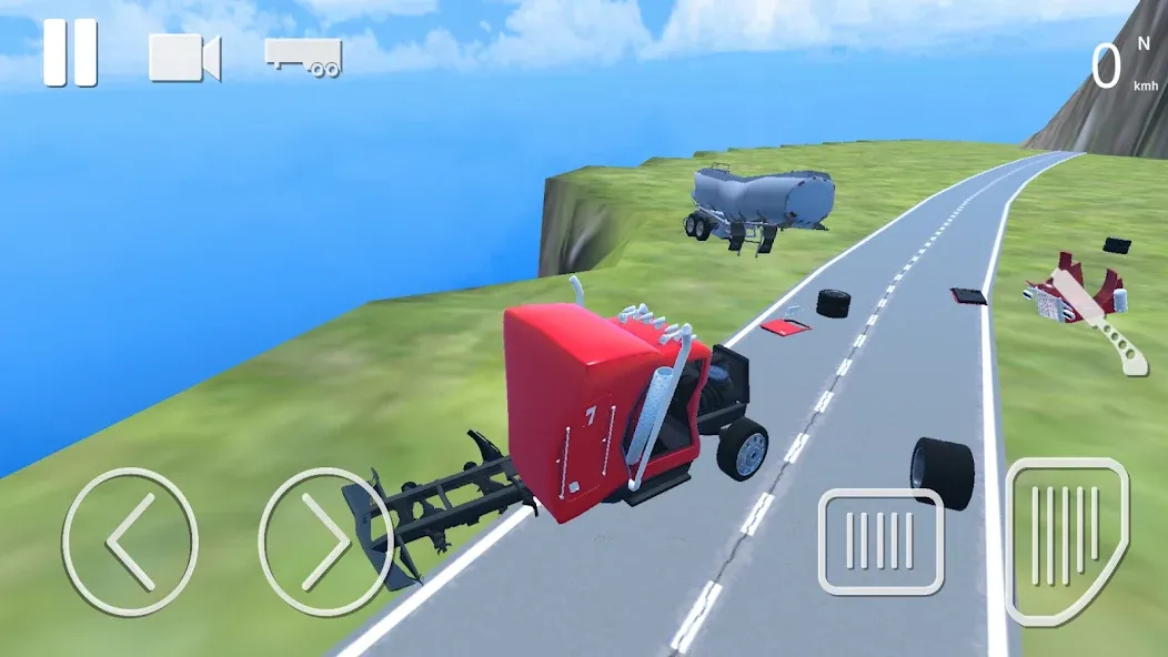 Truck Crash Simulator Accident (Симулятор ДТП с грузовиком) [МОД: Меню, Бесконечные монеты и Открытые уровни] Screenshot 1