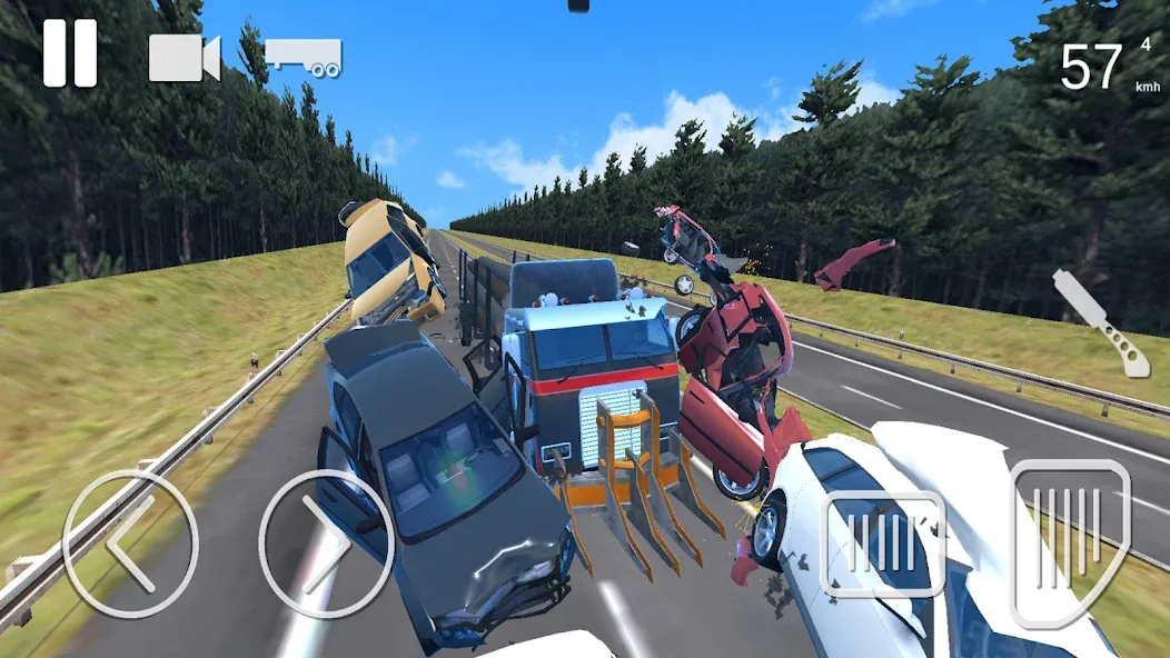 Truck Crash Simulator Accident (Симулятор ДТП с грузовиком) [МОД: Меню, Бесконечные монеты и Открытые уровни] Screenshot 2