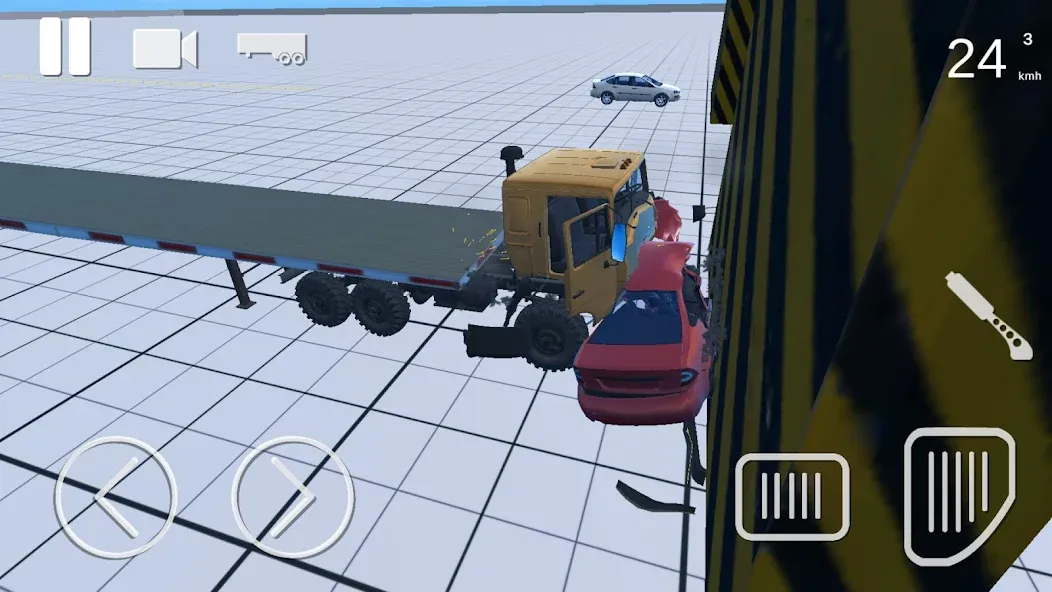 Truck Crash Simulator Accident (Симулятор ДТП с грузовиком) [МОД: Меню, Бесконечные монеты и Открытые уровни] Screenshot 4