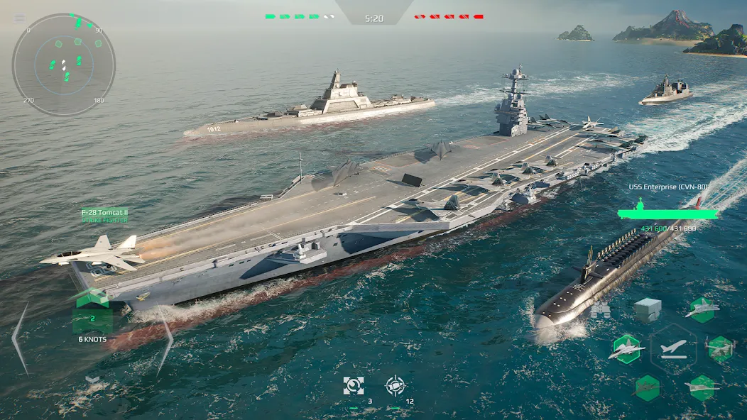 Modern Warships: Naval Battles (МОДЕРН ВАРШИПС) [МОД: Много монет, Открытые уровни и Мега MOD] Screenshot 2