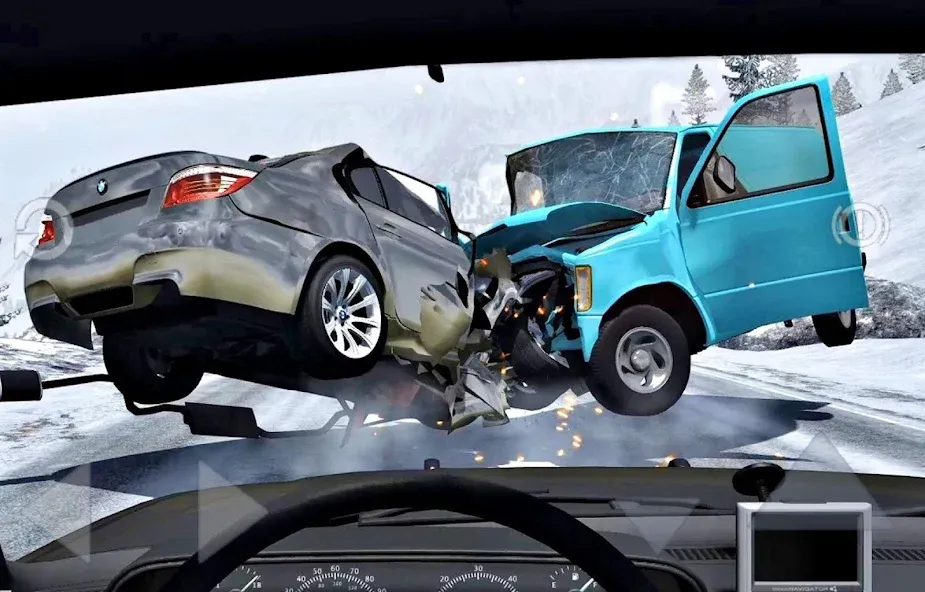 Car Crash Damage Engine Wreck (Кар Крэш Дамаг Энджин Врек) [МОД: Бесконечные деньги, Монеты и Мега MOD] Screenshot 1