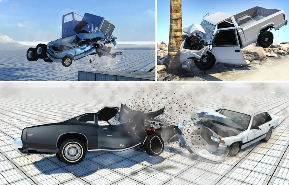 Car Crash Damage Engine Wreck (Кар Крэш Дамаг Энджин Врек) [МОД: Бесконечные деньги, Монеты и Мега MOD] Screenshot 3