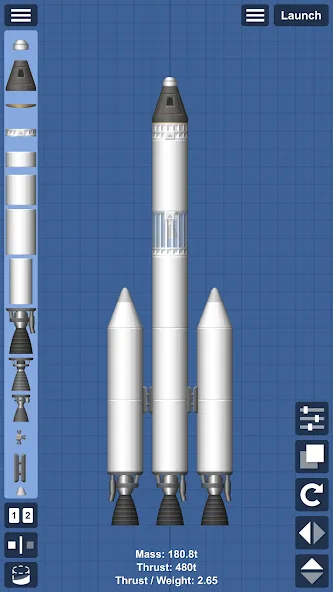 Spaceflight Simulator (Спейсфлайт Симулятор) [МОД: Много монет, Открытые уровни и Мега MOD] Screenshot 1
