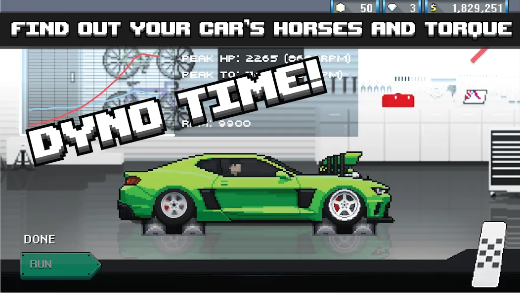 Pixel Car Racer (Пиксельный гоночный автомобиль) [МОД: Много денег, Монет и Все открыто] Screenshot 3