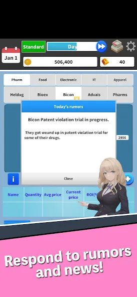 Stock Game - Capitalism [МОД: Меню, Бесконечные монеты и Открытые уровни] Screenshot 3