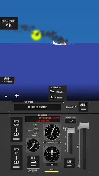 Flight Simulator 2d - sandbox [МОД: Много монет, Открытые уровни и Мега MOD] Screenshot 4