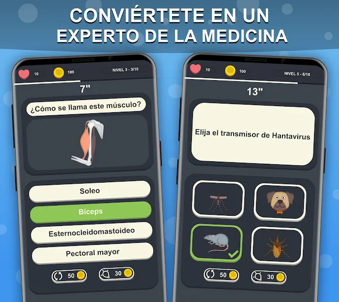 Doctor Trivia - Quiz Medicina (Доктор Тривия) [МОД: Деньги, Монеты и Меню MOD] Screenshot 1