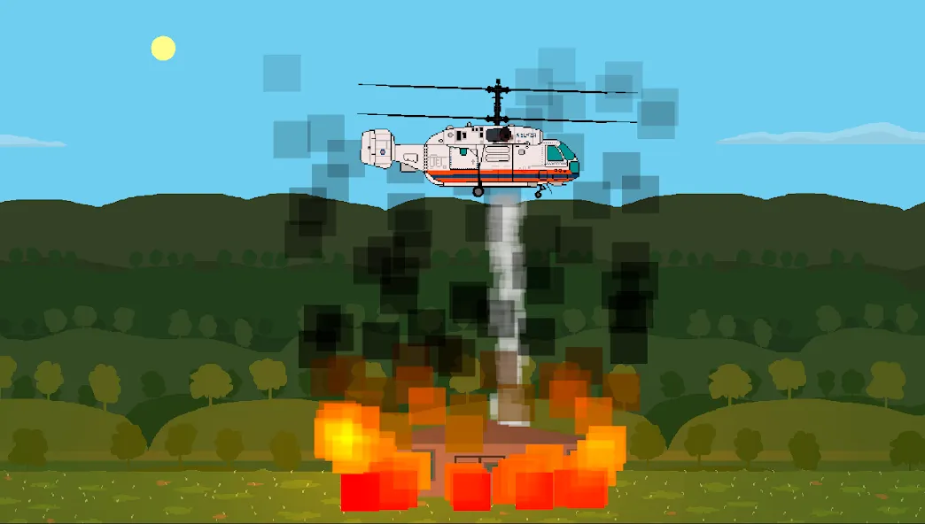 Pixel Helicopter Simulator (Пиксельный симулятор вертолета) [МОД: Все открыто, Дополнительные деньги и Меню MOD] Screenshot 2