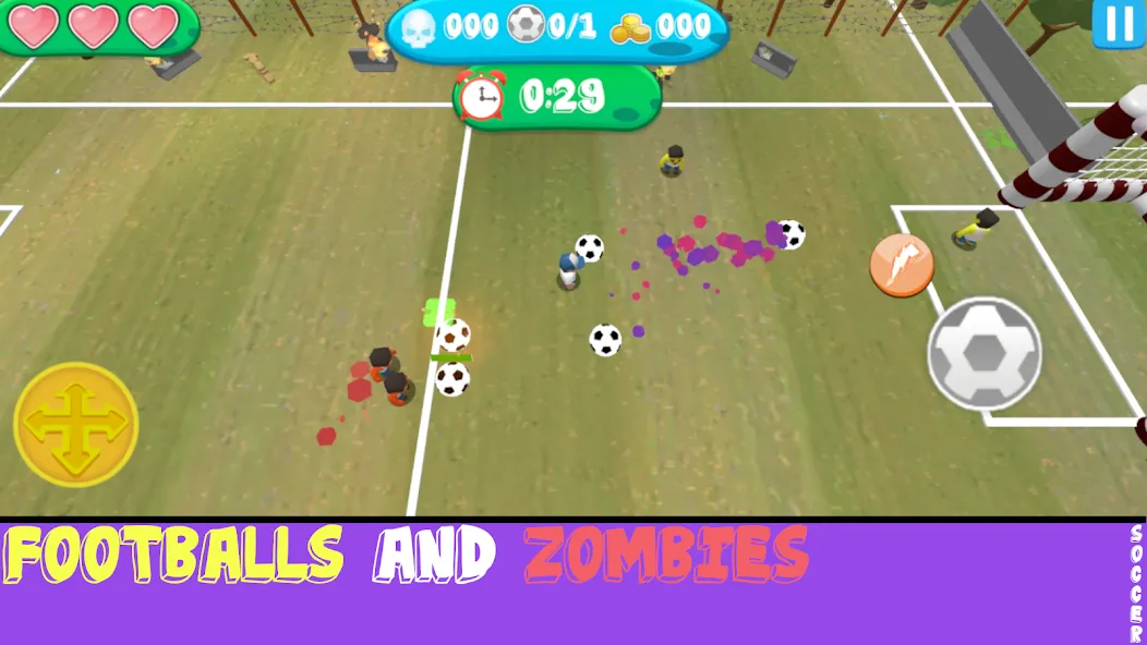 Soccer Apocalypse Survival (Соккер Апокалипсис Сурвивал) [МОД: Деньги, Монеты и Меню MOD] Screenshot 4