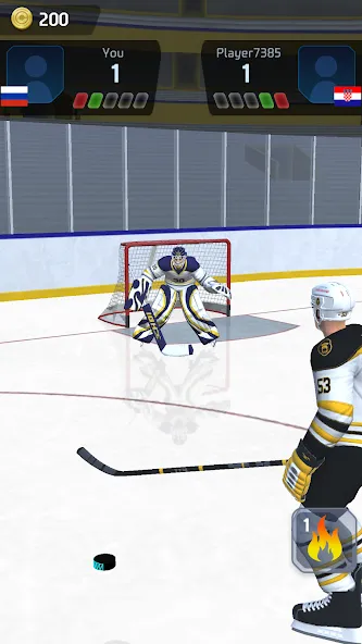 Hockey Game Stars 3D (Хоккей Гейм Старс 3D) [МОД: Деньги, Монеты и Меню MOD] Screenshot 1