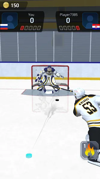 Hockey Game Stars 3D (Хоккей Гейм Старс 3D) [МОД: Деньги, Монеты и Меню MOD] Screenshot 2