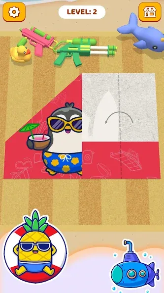 Paper Fold: Paper Puzzle 3D (Пейпер Фолд) [МОД: Все открыто, Дополнительные деньги и Меню MOD] Screenshot 4