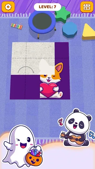 Paper Fold: Paper Puzzle 3D (Пейпер Фолд) [МОД: Все открыто, Дополнительные деньги и Меню MOD] Screenshot 5