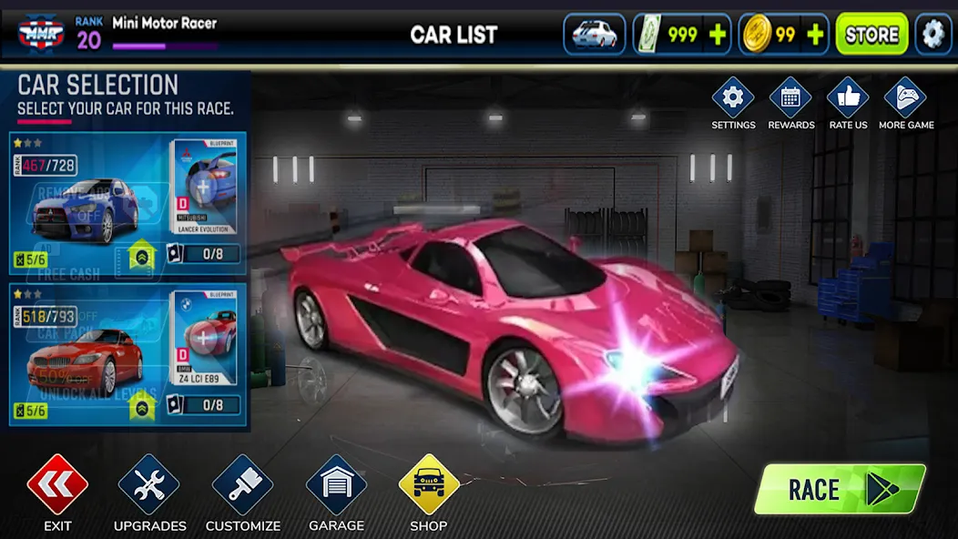 Car Highway Racing for Speed (Трафик Рейсер Трафик игры) [МОД: Все открыто, Дополнительные деньги и Меню MOD] Screenshot 1