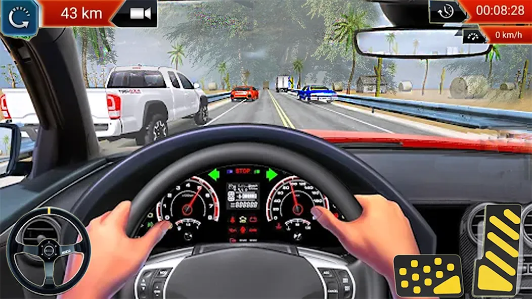 Car Highway Racing for Speed (Трафик Рейсер Трафик игры) [МОД: Все открыто, Дополнительные деньги и Меню MOD] Screenshot 3