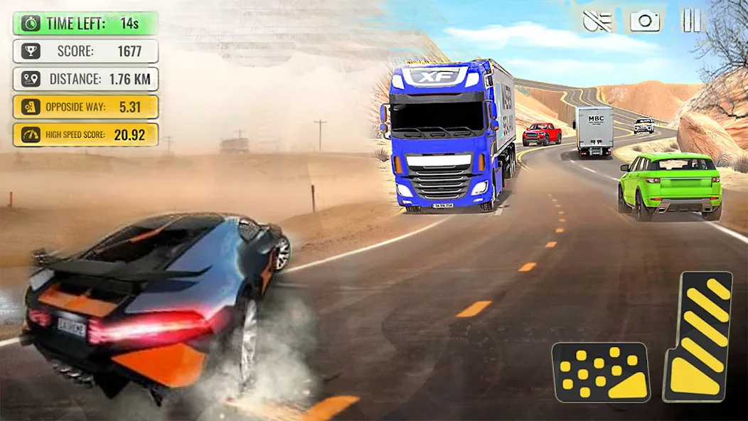 Car Highway Racing for Speed (Трафик Рейсер Трафик игры) [МОД: Все открыто, Дополнительные деньги и Меню MOD] Screenshot 4