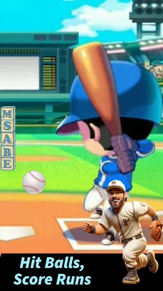 Baseball Letter Strike Homerun [МОД: Меню, Бесконечные монеты и Открытые уровни] Screenshot 1