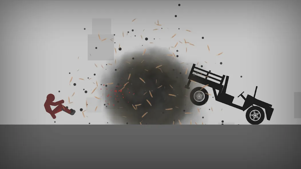 Stickman Dismounting (тикман Дисмаунтинг) [МОД: Все открыто, Дополнительные деньги и Меню MOD] Screenshot 1