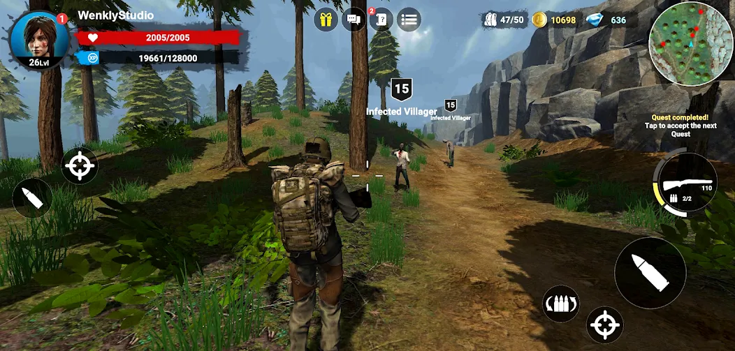Horror Forest 3 open-world RPG (ХФ3) [МОД: Меню, Бесконечные монеты и Открытые уровни] Screenshot 1