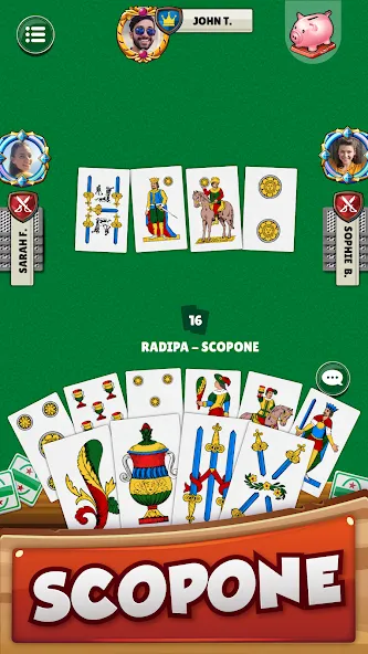 Scopa - Italian Card Game (Скопа) [МОД: Деньги, Монеты и Меню MOD] Screenshot 4