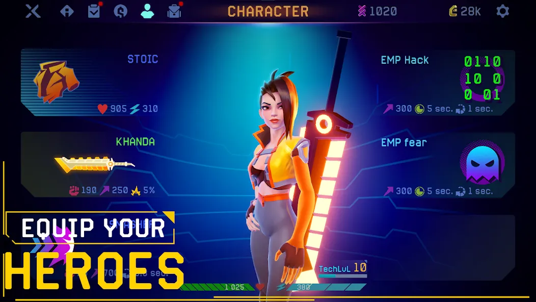 Rush Angel - Cyberpunk RPG (Раш Энджел) [МОД: Деньги, Монеты и Меню MOD] Screenshot 2
