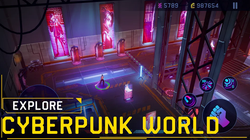 Rush Angel - Cyberpunk RPG (Раш Энджел) [МОД: Деньги, Монеты и Меню MOD] Screenshot 3