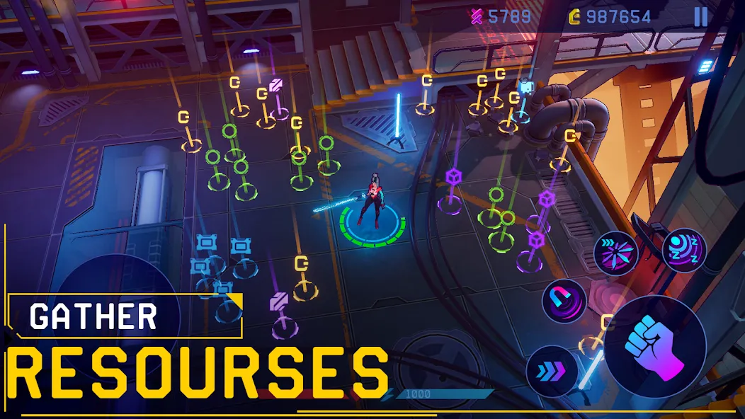 Rush Angel - Cyberpunk RPG (Раш Энджел) [МОД: Деньги, Монеты и Меню MOD] Screenshot 4