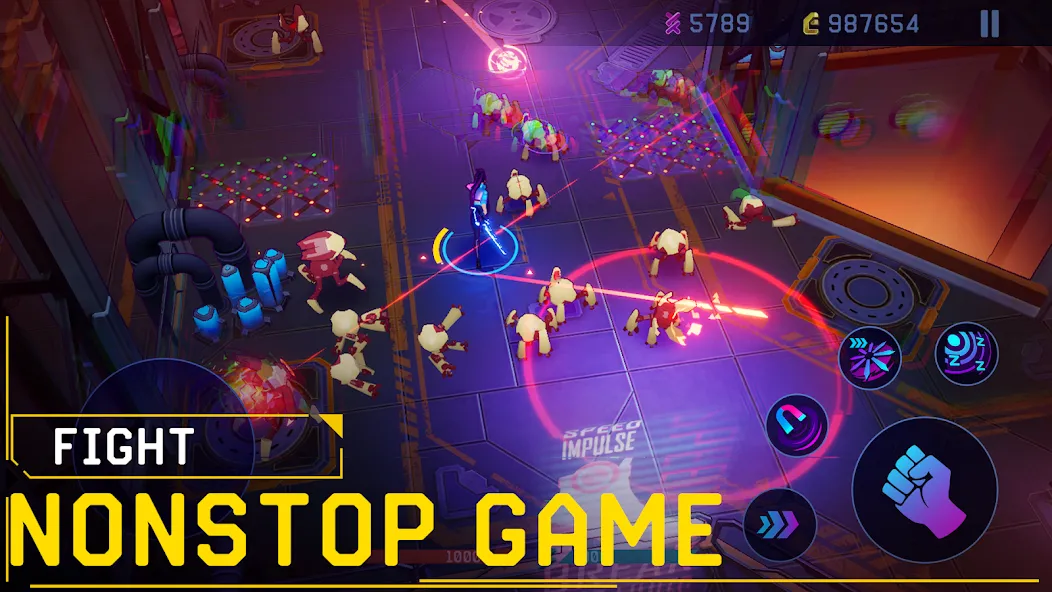 Rush Angel - Cyberpunk RPG (Раш Энджел) [МОД: Деньги, Монеты и Меню MOD] Screenshot 5