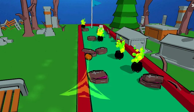 MiniGolf Madness: Halloween (МиниГольф безумие) [МОД: Все открыто, Дополнительные деньги и Меню MOD] Screenshot 1