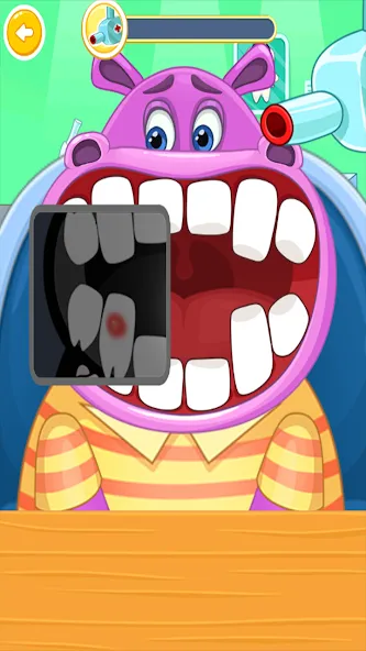 Children's doctor : dentist [МОД: Меню, Бесконечные монеты и Открытые уровни] Screenshot 2