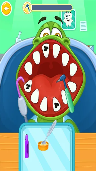 Children's doctor : dentist [МОД: Меню, Бесконечные монеты и Открытые уровни] Screenshot 3