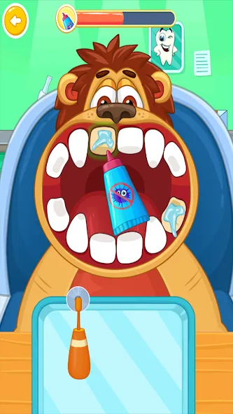 Children's doctor : dentist [МОД: Меню, Бесконечные монеты и Открытые уровни] Screenshot 5