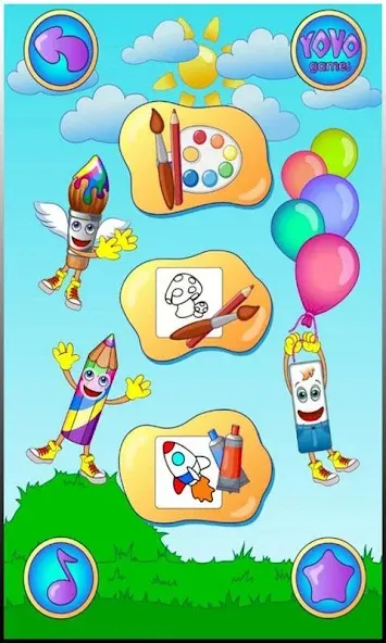 Coloring pages [МОД: Много денег, Монет и Все открыто] Screenshot 1