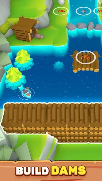 Beaver Builder (Бивер Билдер) [МОД: Бесконечные деньги, Монеты и Мега MOD] Screenshot 2