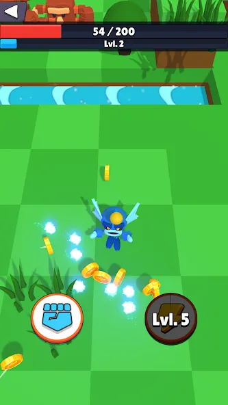 Monster Rumble (Монстер Рамбл) [МОД: Меню, Бесконечные монеты и Открытые уровни] Screenshot 3
