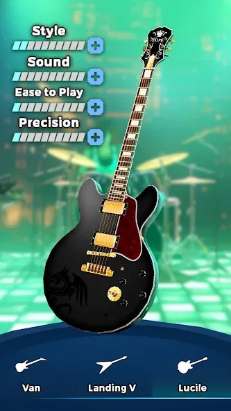 Guitar Band: Rock Battle (Гитарная группа) [МОД: Все открыто, Дополнительные деньги и Меню MOD] Screenshot 2