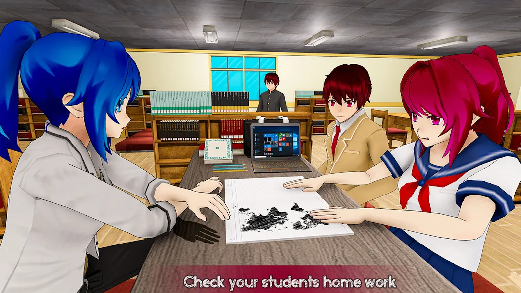 Anime Girl School Teacher 3D [МОД: Много денег, Монет и Все открыто] Screenshot 5